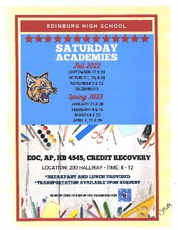Saturday Academy Flyer